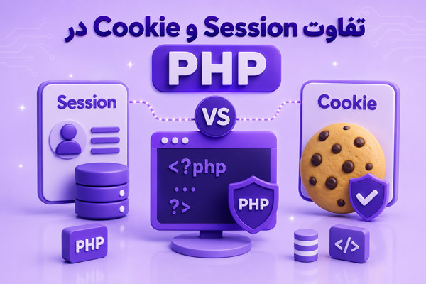تفاوت Session و Cookie در PHP؛ راهنمای جامع و کاربردی طبق استاندارد گوگل