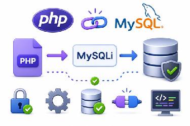آموزش گام به گام اتصال به دیتابیس با MySQLi در PHP (امن و استاندارد)