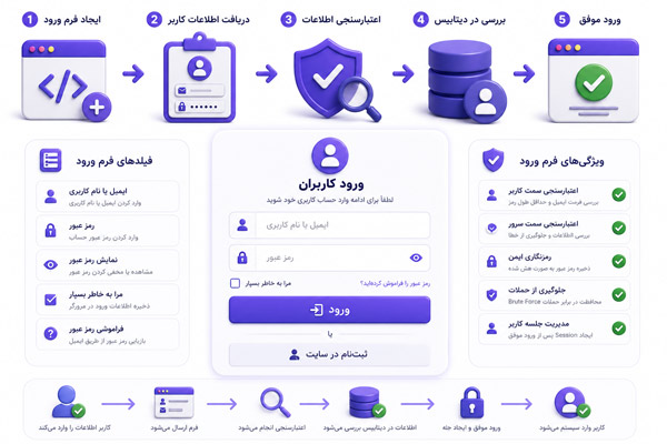 آموزش جامع ساخت فرم ورود کاربر در PHP (براساس استانداردهای گوگل و امنیت بالا)