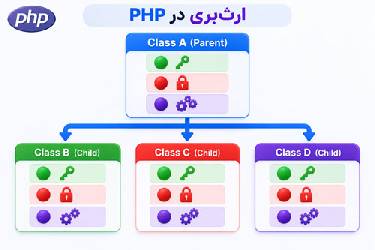آموزش ارث‌بری (Inheritance) در PHP به زبان ساده + مثال‌های کاربردی