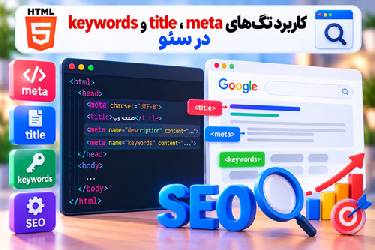 کاربرد تگ‌های meta، title و keywords در سئو: راهنمای جامع بهینه‌سازی وب‌سایت